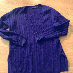 Ralph Lauren cable knitted merino wool sweater